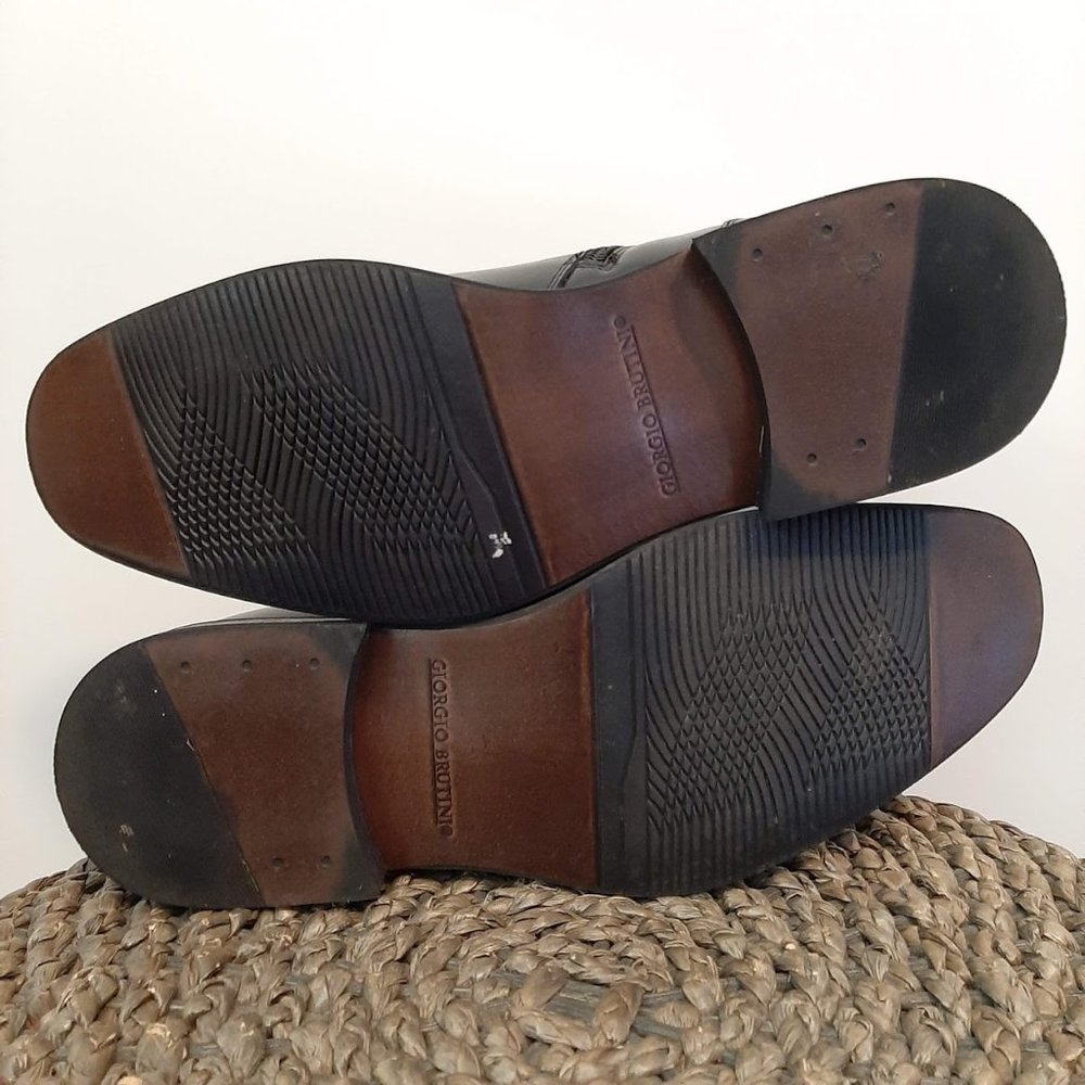SOLD! Giorgio Brutini Mens Black Leather Boot 11.5 - Picture 7 of 9
